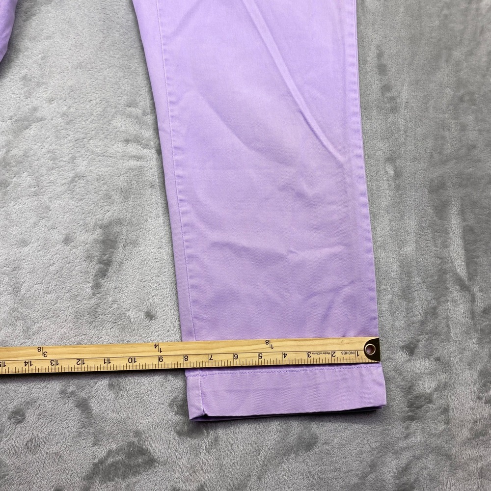 Ralph Lauren Sport Women Lavender Purple Cotton Cropped Chino Pant Sz 4 Fits 28" - Picture 9 of 10